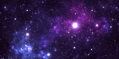 Space galaxy with nebulas and bright shining stars