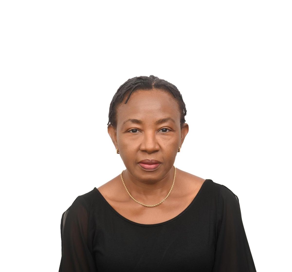 A Headshot Of Christabel Enweronu-Laryea Wearing A Black Shirt. 