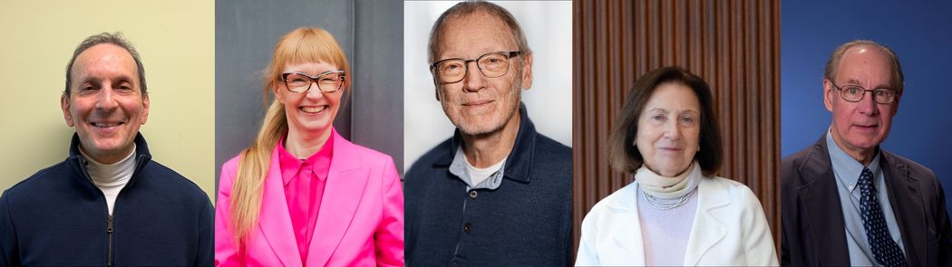 Headshots of Daniel Drucker, Lotte Bjerre Knudsen, Jens Juul Holst, Svetlana Mojsov, and Joel Habener. Headshots of Daniel Drucker, Lotte Bjerre Knudsen, Jens Juul Holst, Svetlana Mojsov, and Joel Habener.