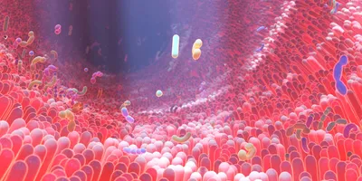 Illustration of the intra-tumoral microbiome with diverse microbial communities.