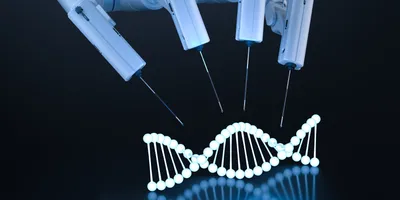 Robotic tools interacting with DNA for CRISPR gene editing