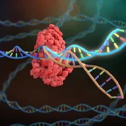 CrispR Cas9 Gene Editing 3D render