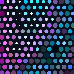 Colorful isometric minimal abstract pattern with overlapping geometric shapes in pastel tones, forming a tight tile-style background.