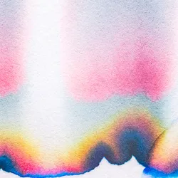 Bands of diffused color illustrating pigment separation.