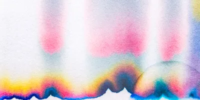 Bands of diffused color illustrating pigment separation.