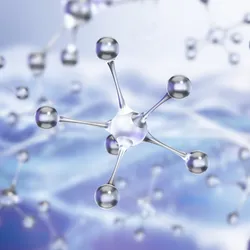 Abstract image depicting molecular design in biotherapeutics