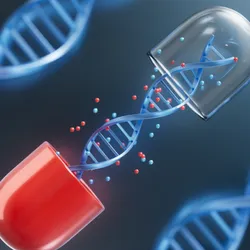 DNA within a capsule. 