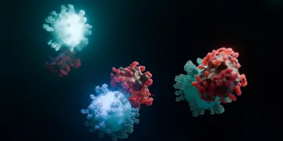 A high-resolution 3D scientific illustration depicting a CAR-T cell recognizing and attacking a cancer cell.