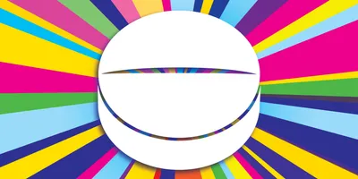 A white oral pill on a background of many colors all in line.