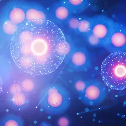 Abstract illustration of cells.