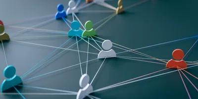 Concept of connections between people.
